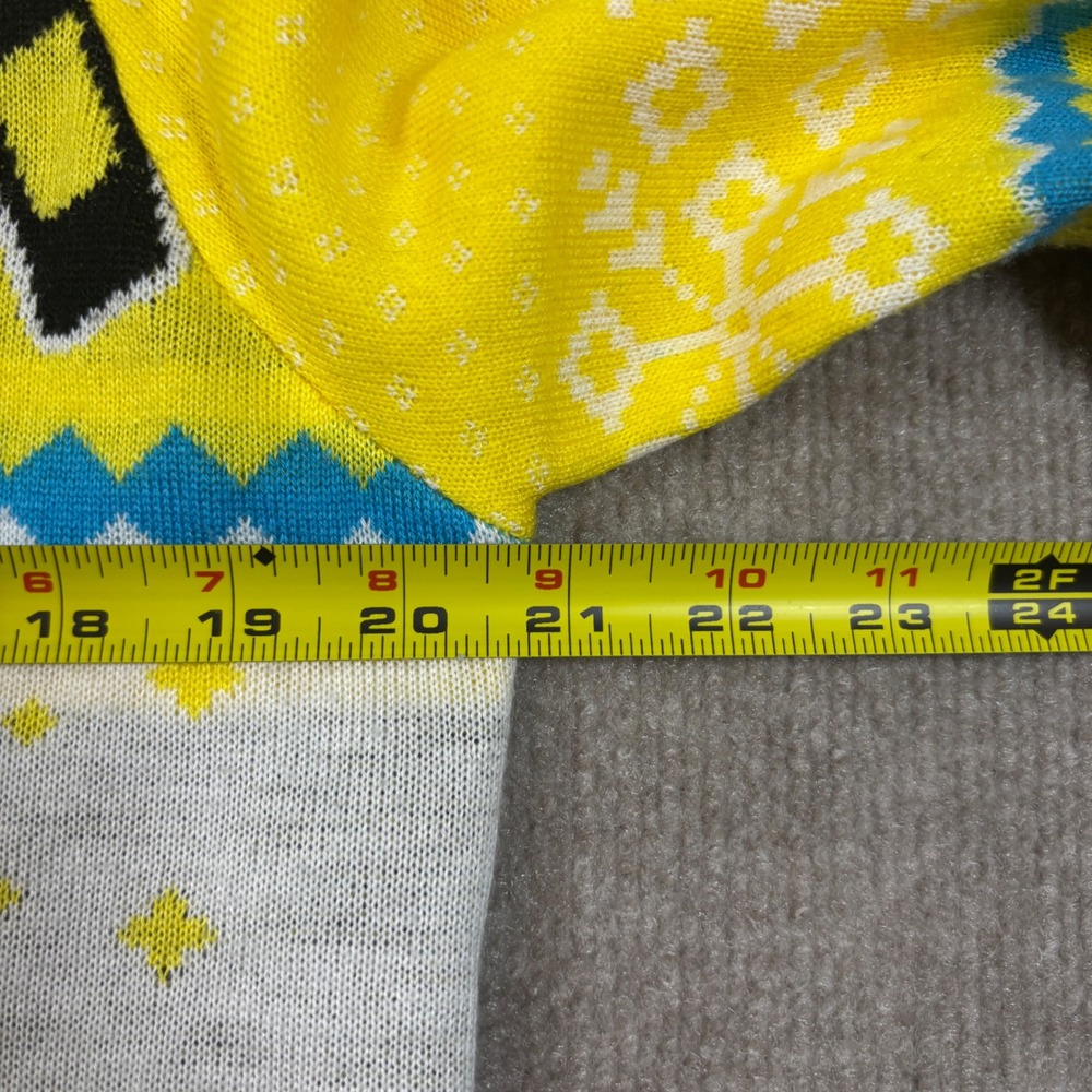 Pacifico Cerveza Yellow Ugly Christmas Sweater Adult Size Medium EUC - Picture 7 of 8